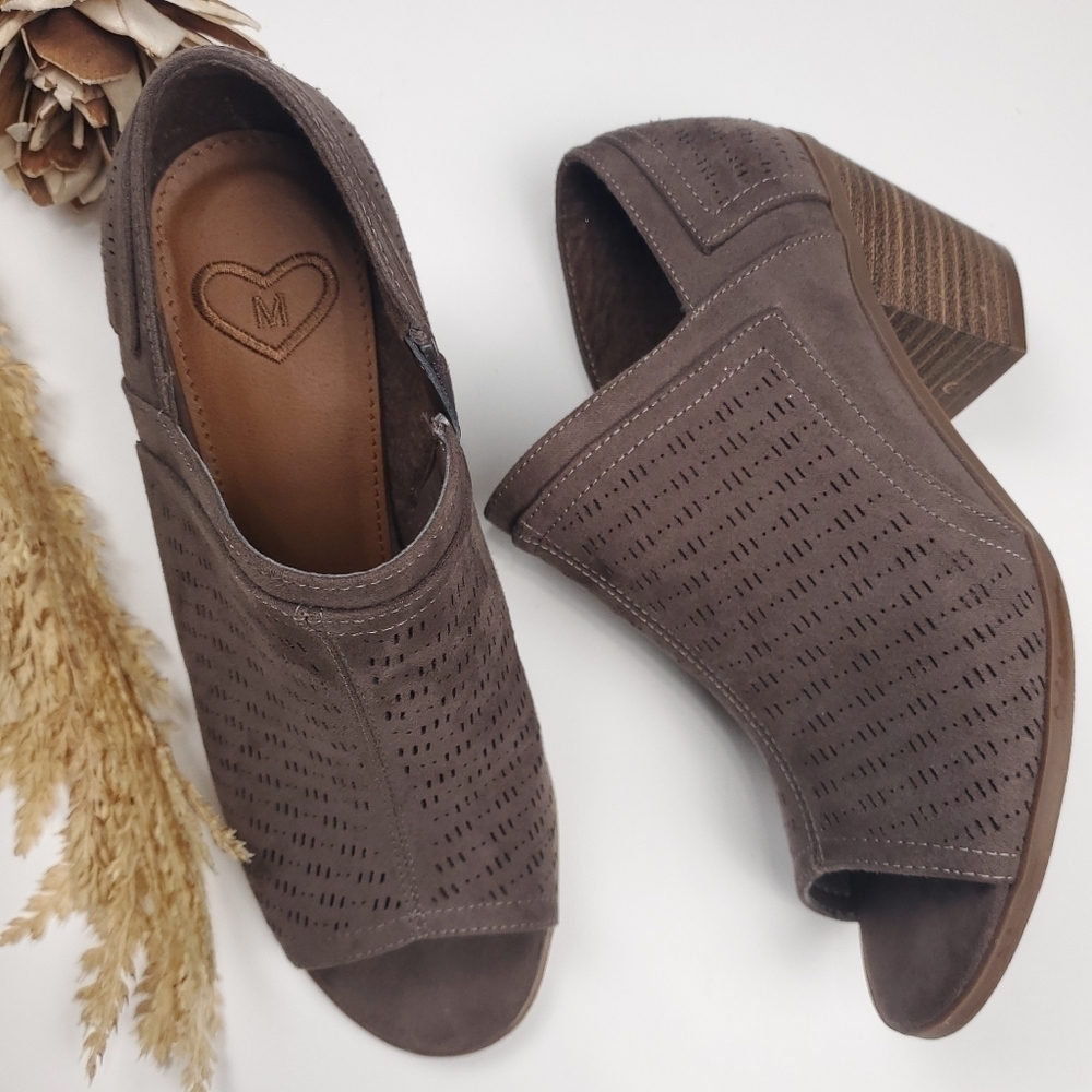 Madeline Brown Open Toe Ankle Boots Size 6½m - Picture 6 of 8